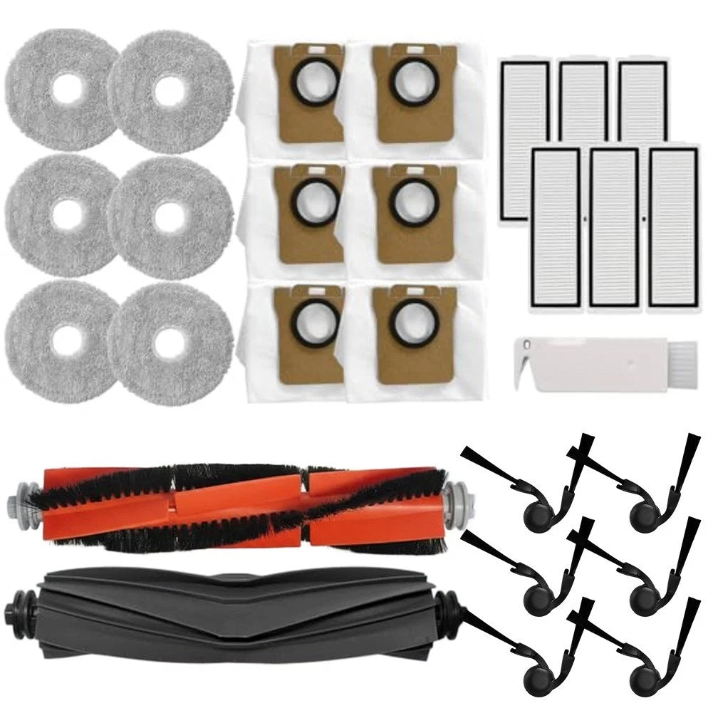 Robot Vacuum Kit for Maintenance - Main Brush & Rubber Side Brush