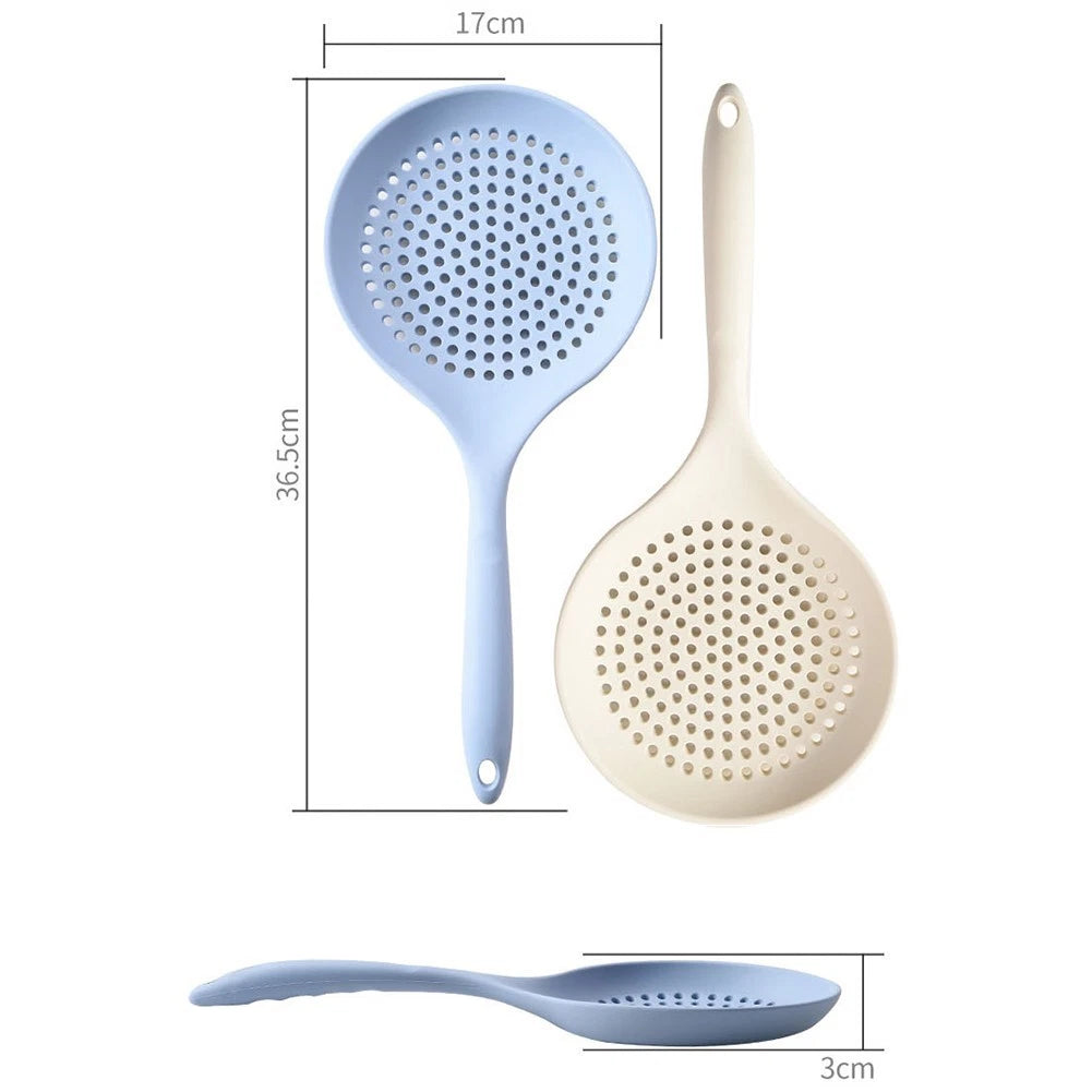 Silicone Skimmer Spoon for Quick Straining (No Part Numbers)