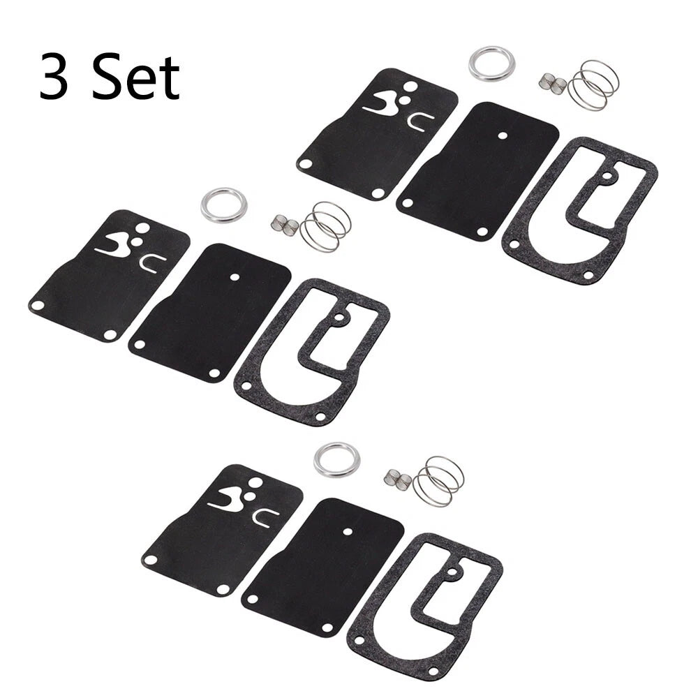 Set of 3 Fuel Pump Repair Kit for B&Stratton (393397, 401400, 402400, 422700)