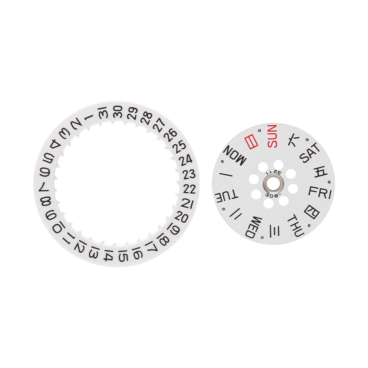 Watch Movement Week Calendar Dial Set for 8200 8205