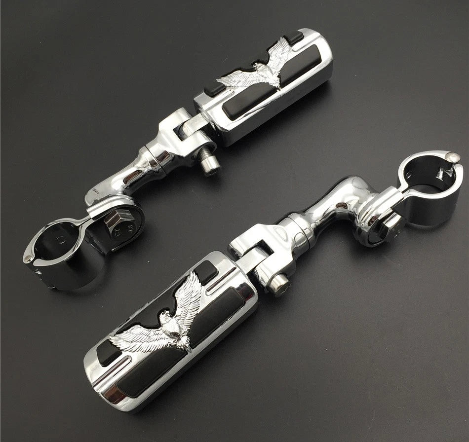 Chrome 1" SA Eagle Foot Peg for Harley Sportster 883 1200 (2004–2023)