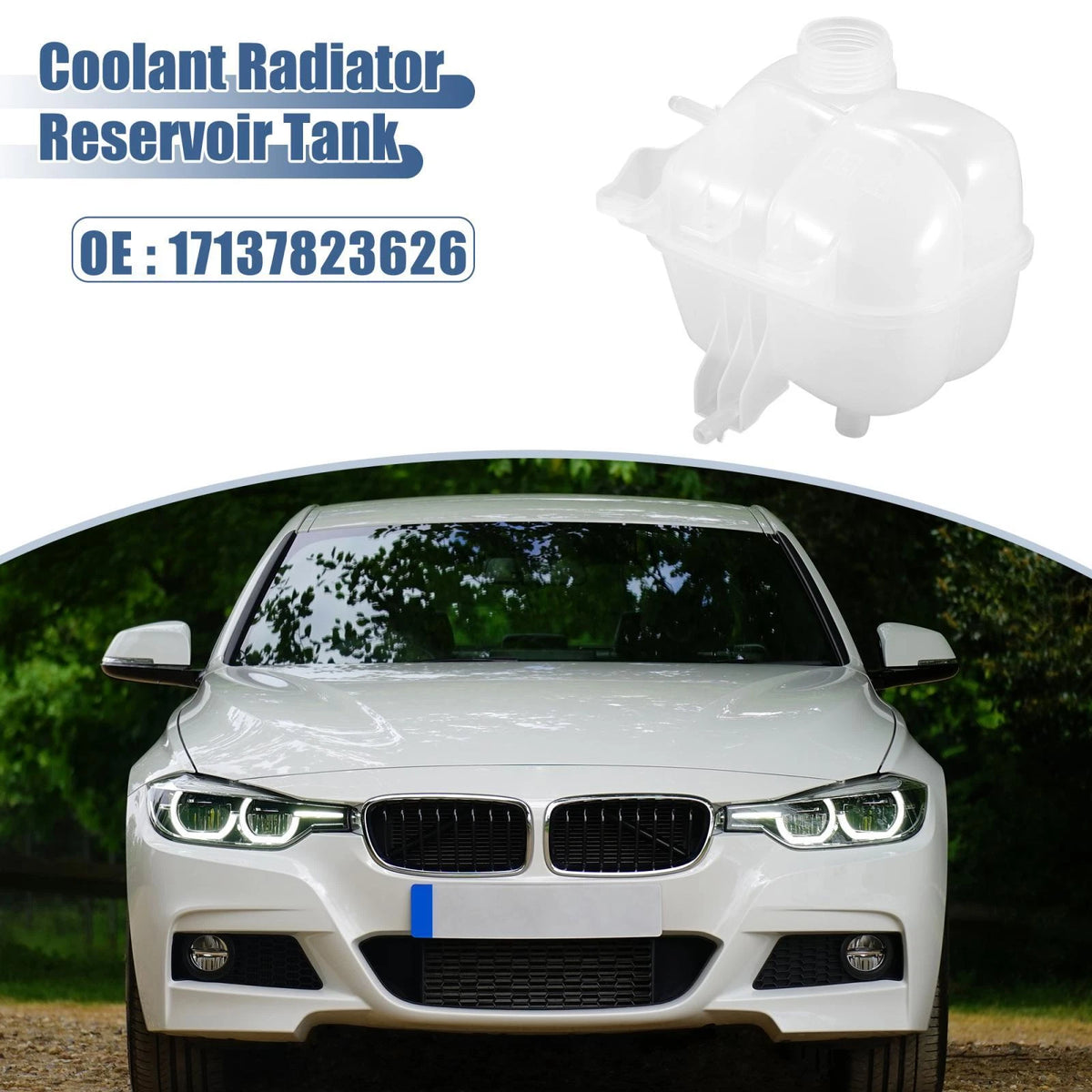 Coolant Overflow Reservoir Expansion Tank 17137823626 for Mini Cooper (2007–2015)