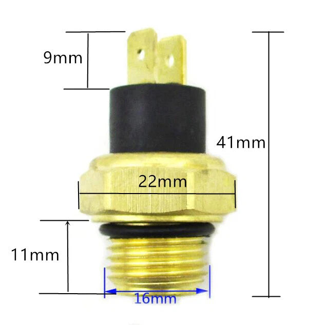 Radiator Fan Thermal Sensor Switch for 250cc ATV (Water Cooled)