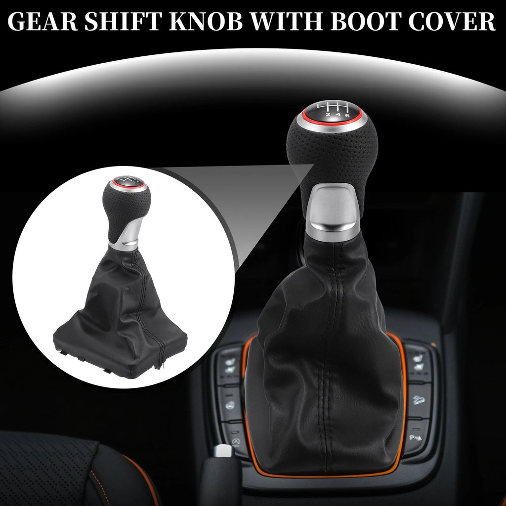 6 Speed Manual Shifter Knob with Cover for Audi A6 (2004–2008)