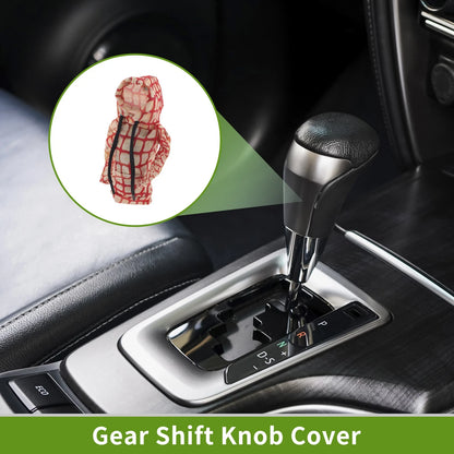 Gear Shift Knob Cover for Car (Universal Fit) 6.3"x5.12" Yellow