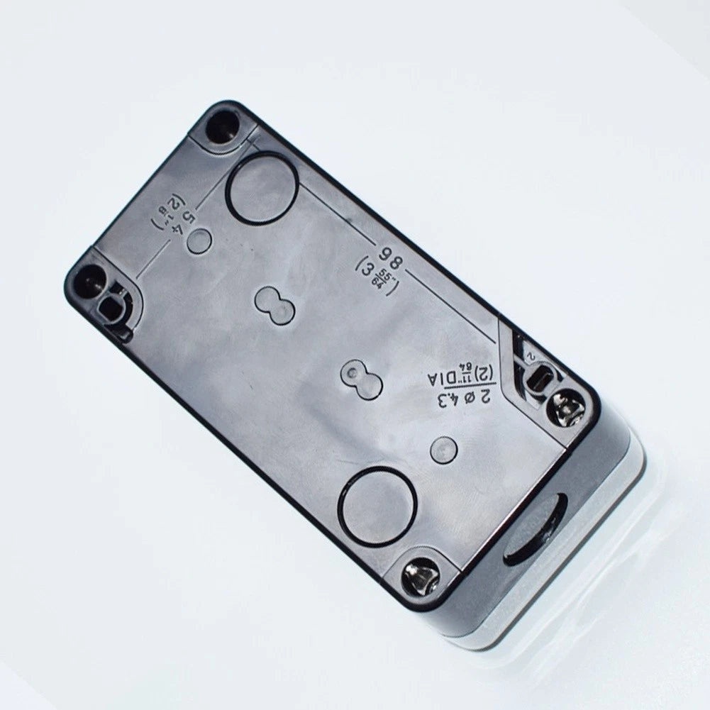 Push Button Switch Box for XAL B324 (Waterproof, 3 Hole, ABS White)