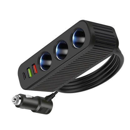 6-in-1 Car Cigarette Lighter Socket Splitter Fast Charger 12V