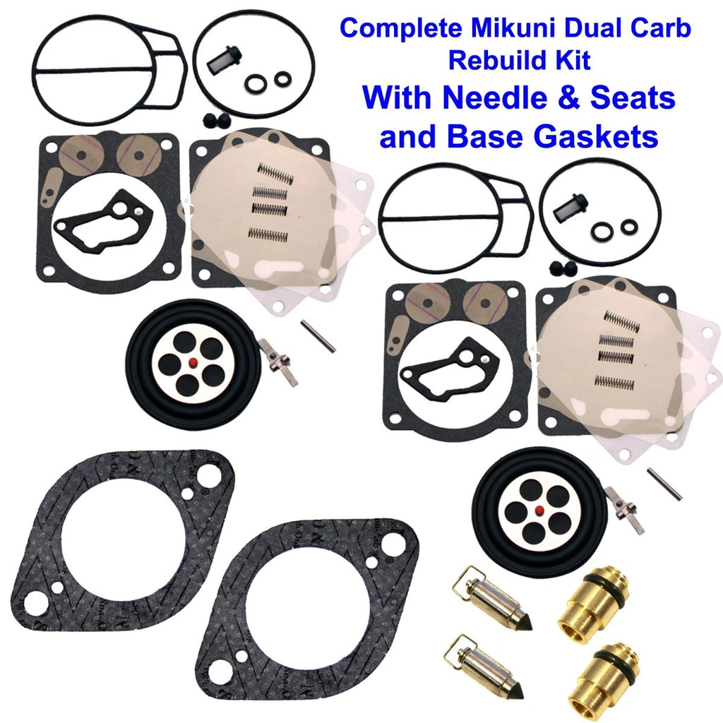 Dual Mikuni Carburetor Rebuild Kit for SeaDoo 947 951 (1997–2002)