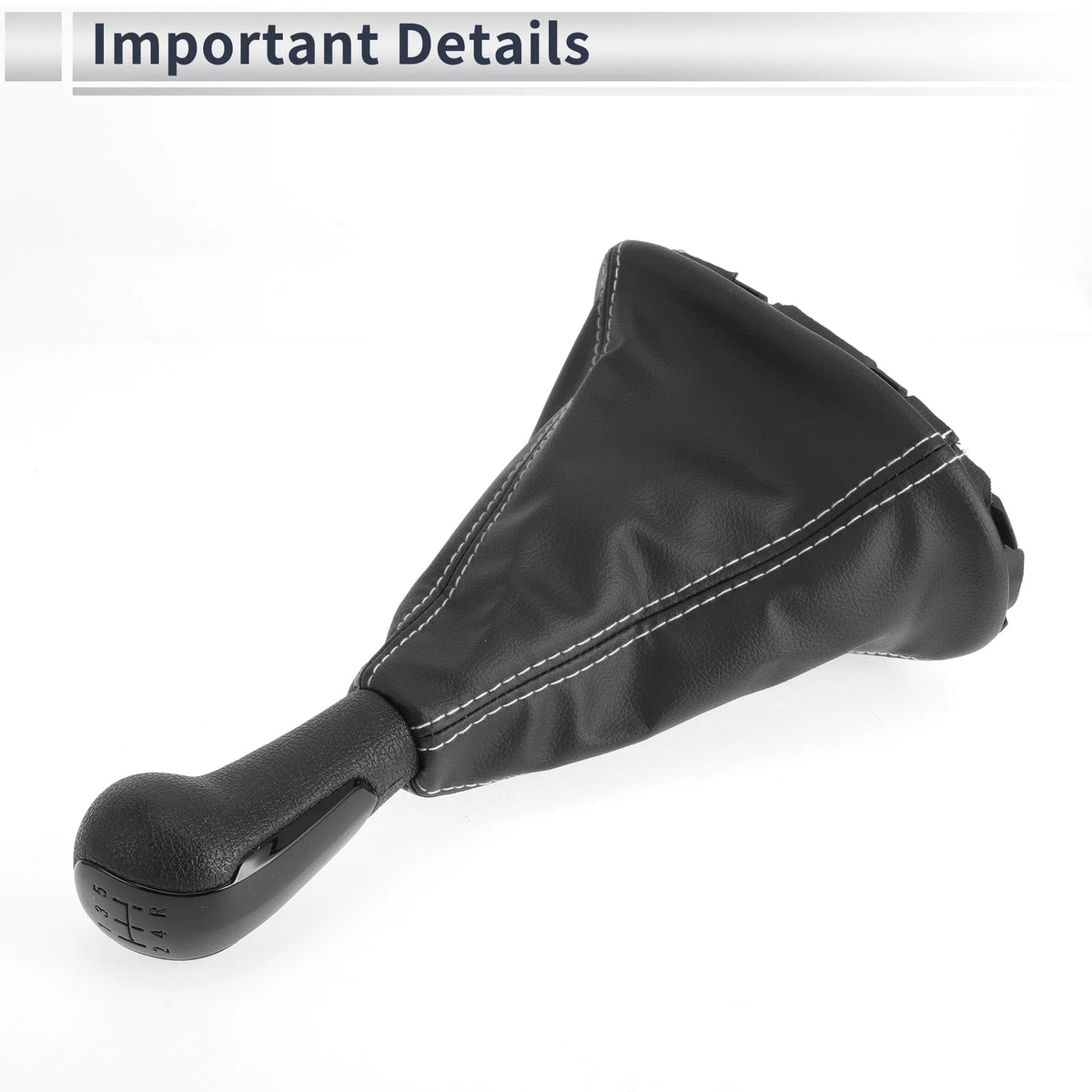 5 Speed Shift Knob with Boot Cover for Chevrolet Spark (2011–2015)
