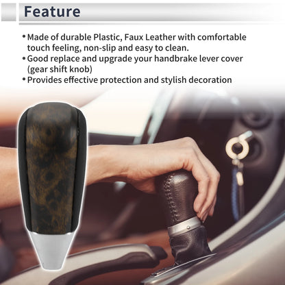 Automatic Gear Shift Knob for Toyota Land Cruiser (2003–2021) Plastic Faux Leather