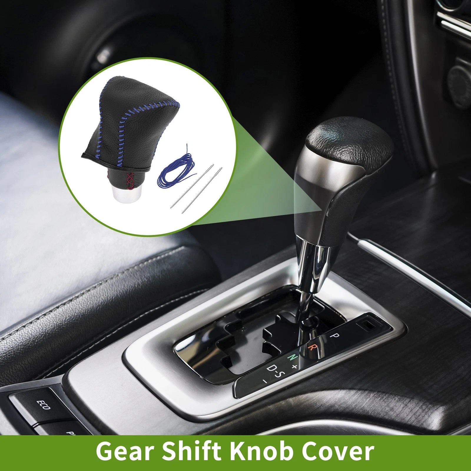 Gear Shift Knob Cover Replacement for Lexus ES300h (2018–2023) Pebbled Black