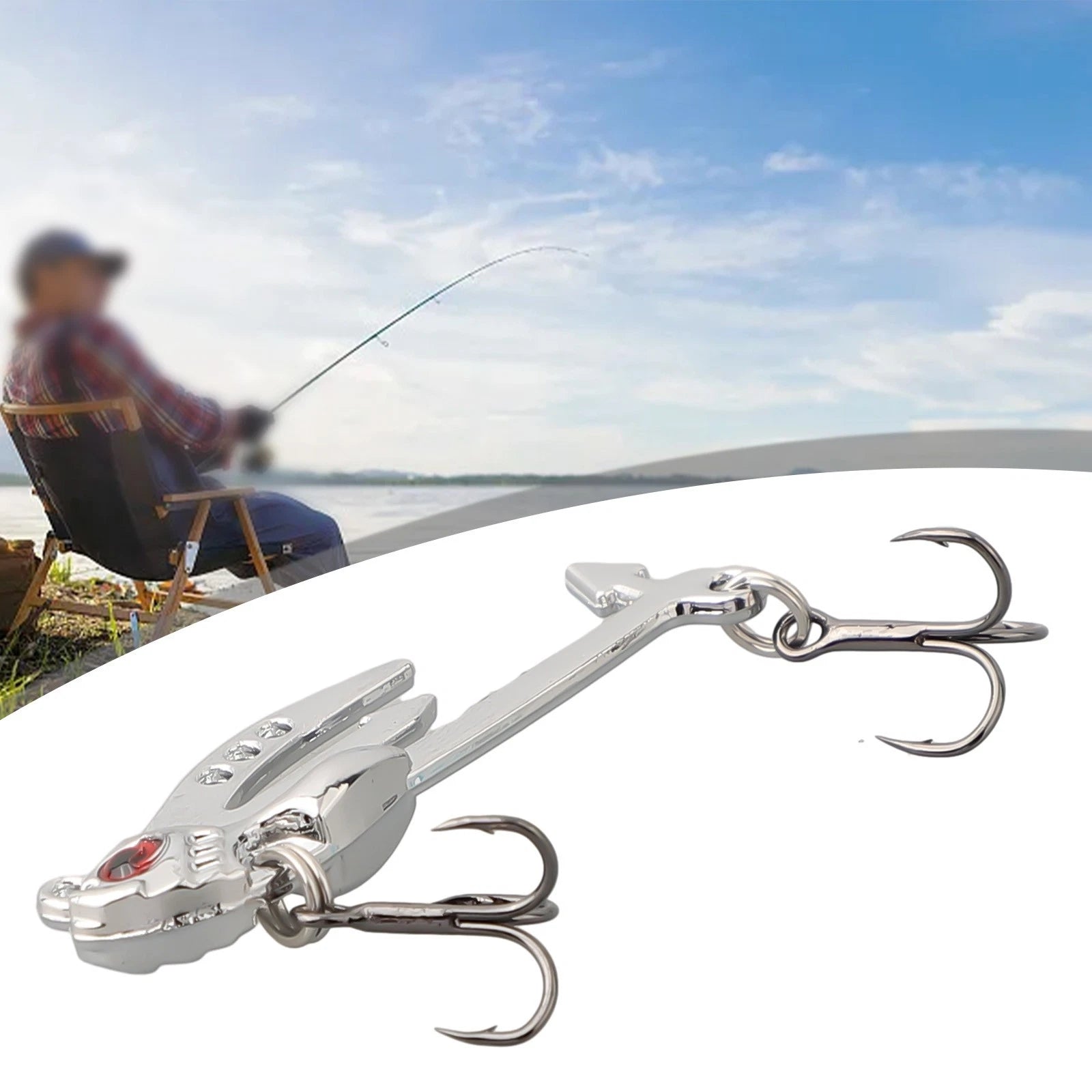 Long Range Casting Iron Plate VIB Lure for Precise Fishing Accuracy