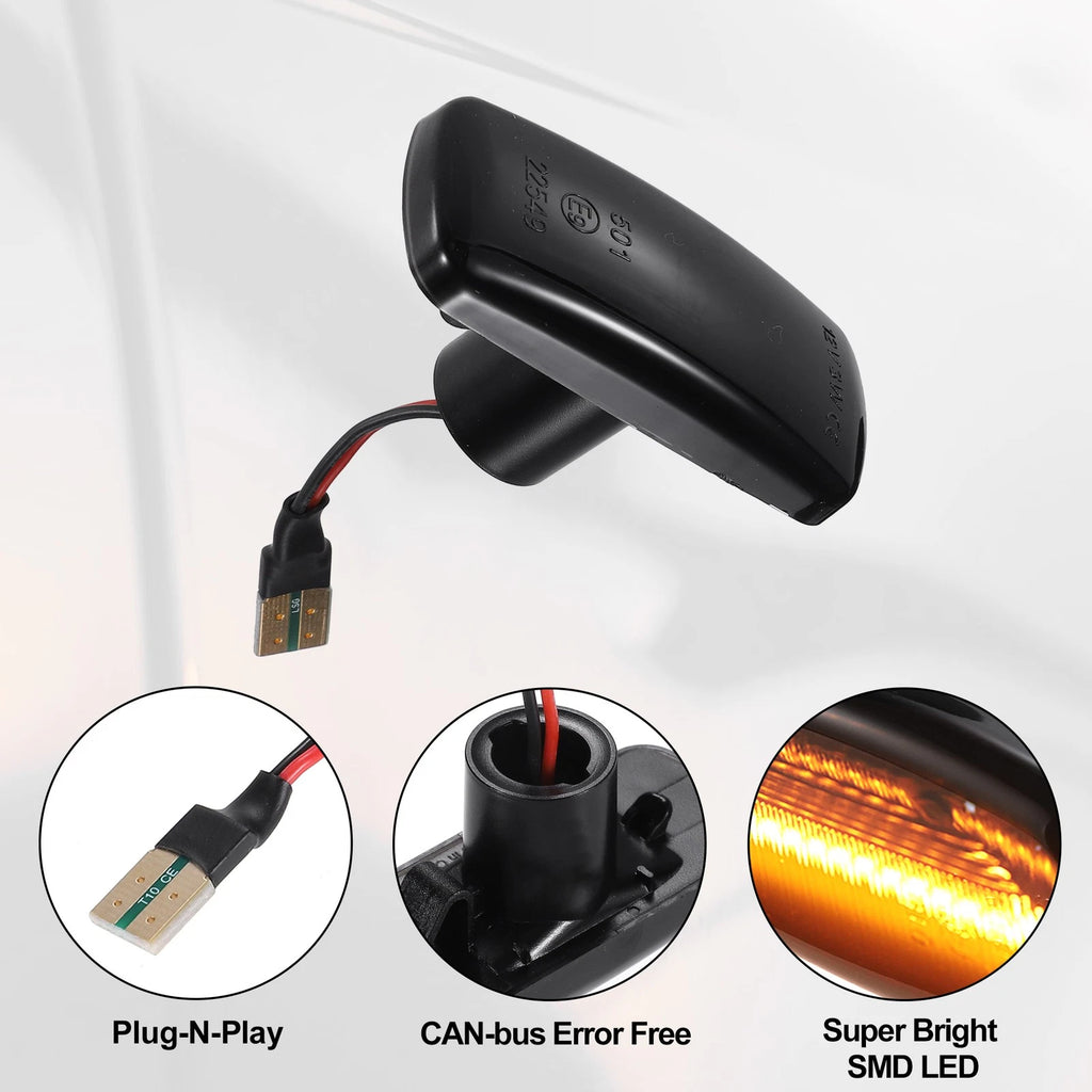 Side Marker LED Repeater Pair Replacement for Dodge Caliber Journey (2007–2018)