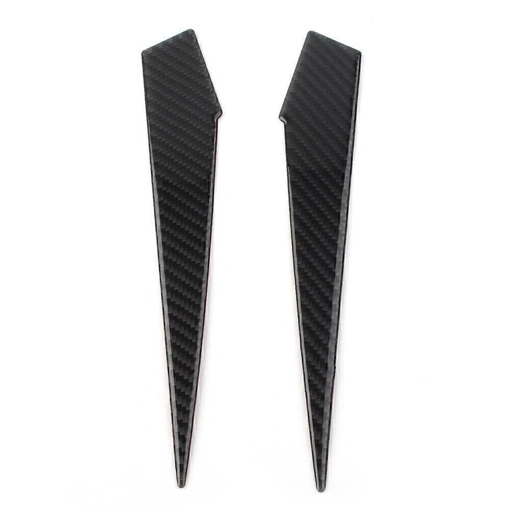2X Carbon Fiber Gear Shift Side Panel Cover Trim for Subaru Forester (2013–2018)