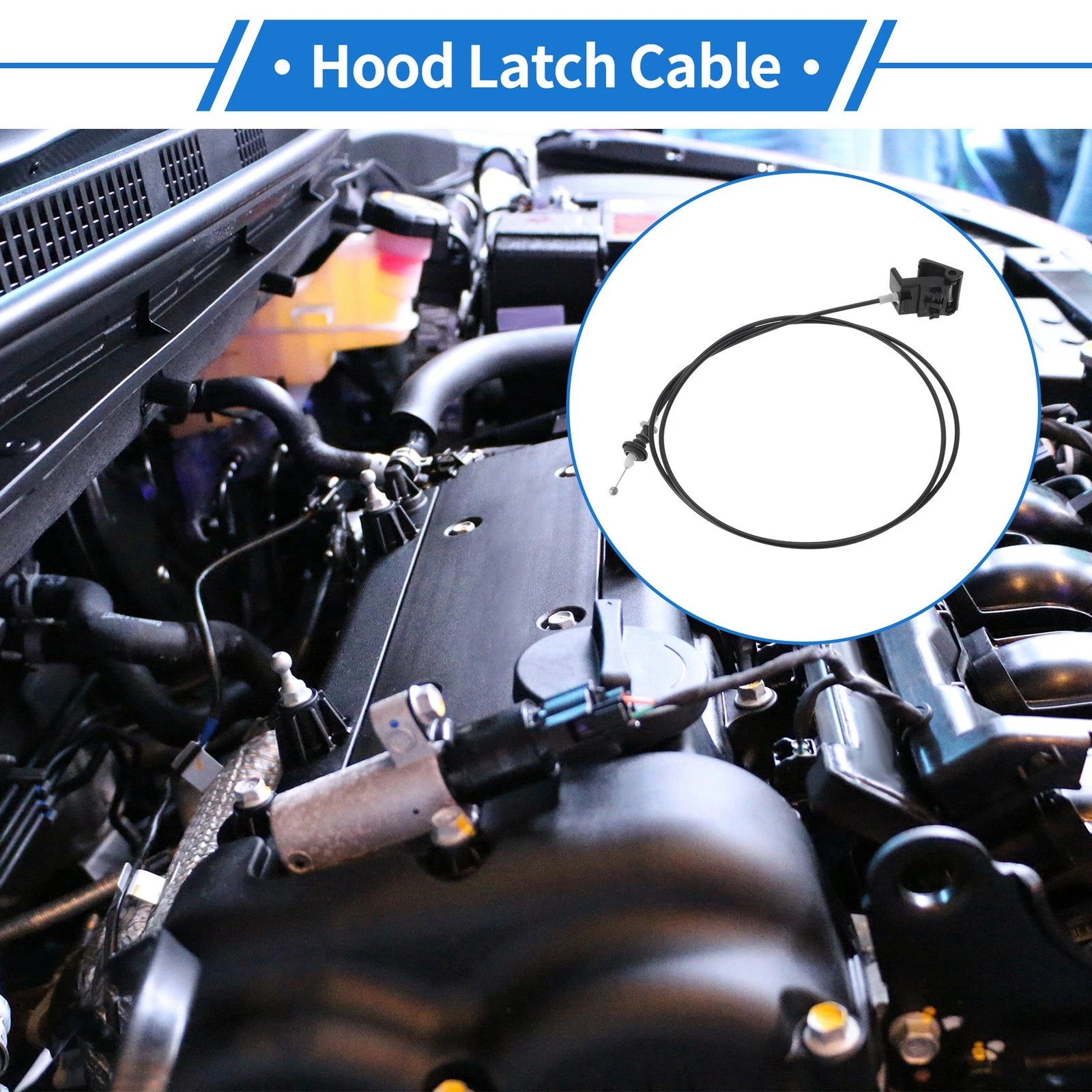 Hood Release Cable for Mazda 3 (2004–2009) Hood Latch Control
