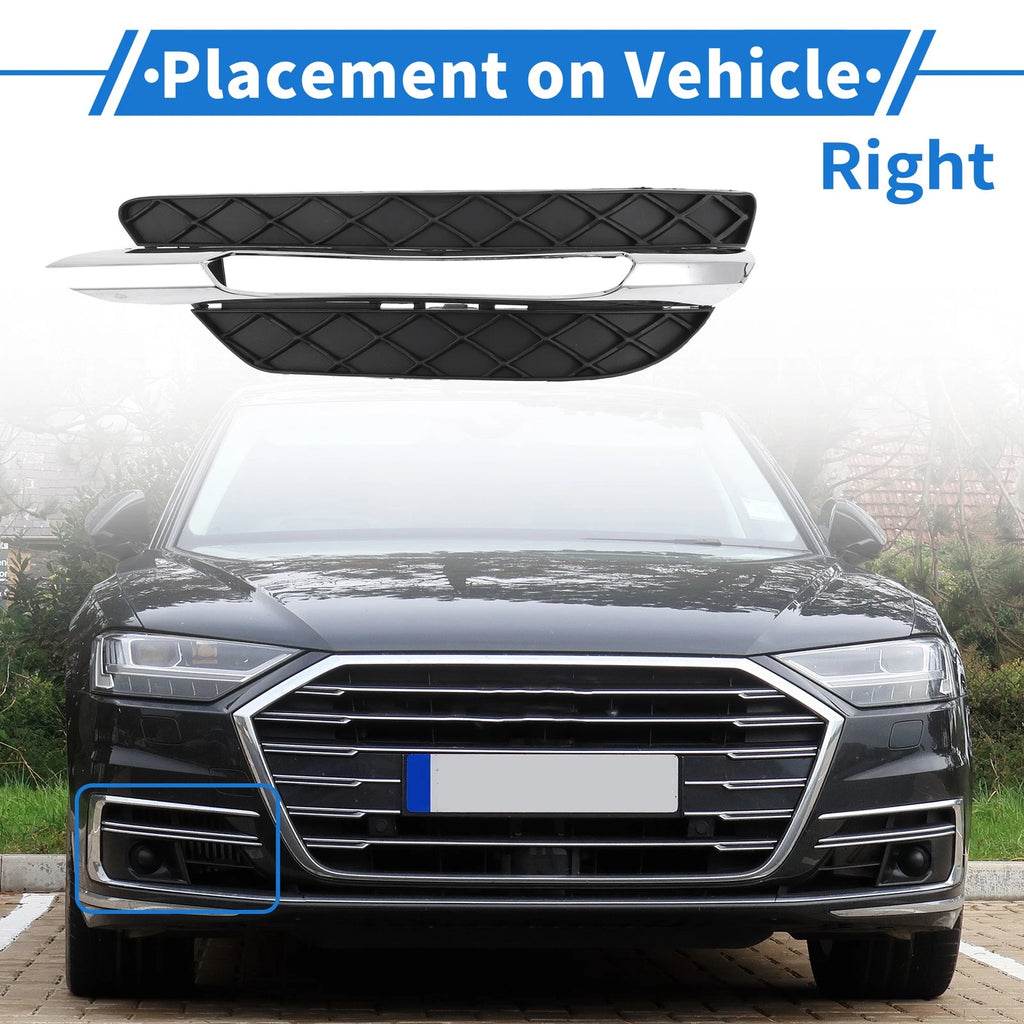 Front Right Fog Light Grill Replacement for Mercedes-Benz C300 (2011–2013)