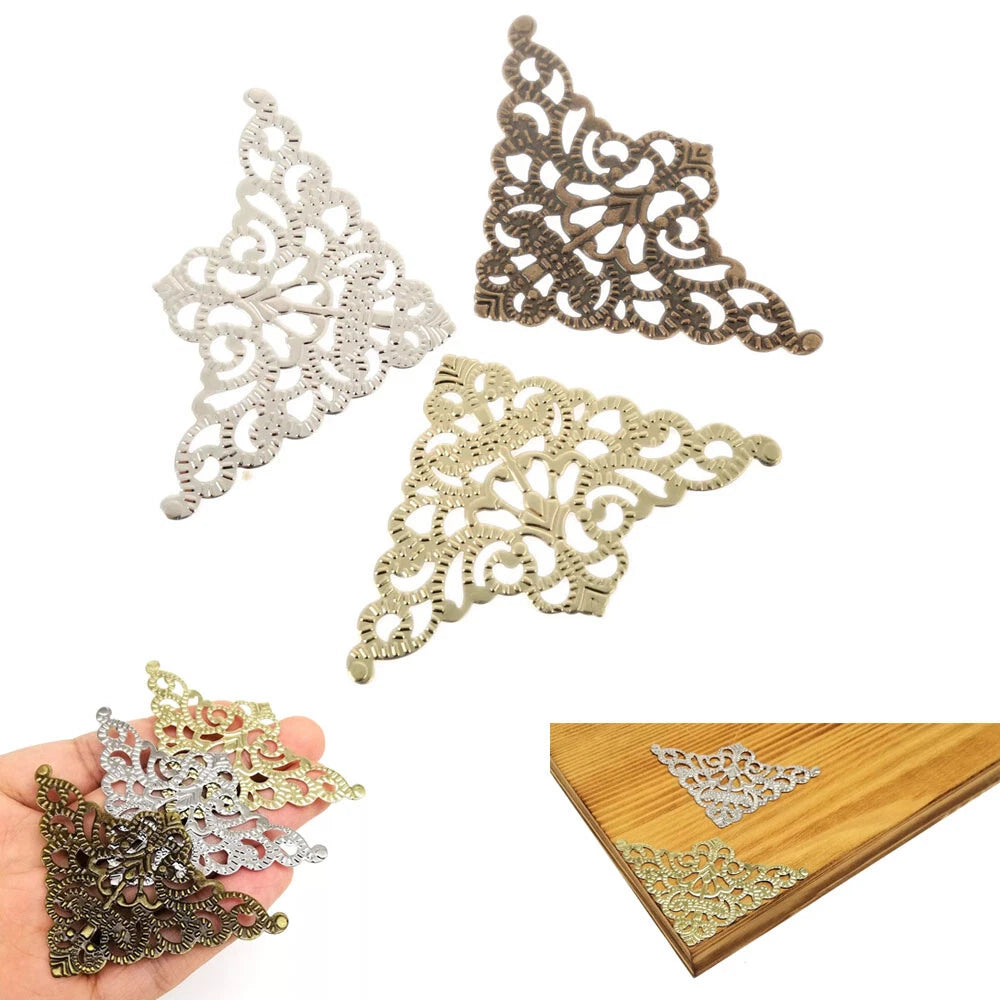 Set of 24 Corner Protectors for Jewelry Box Scrapbook Album Decor