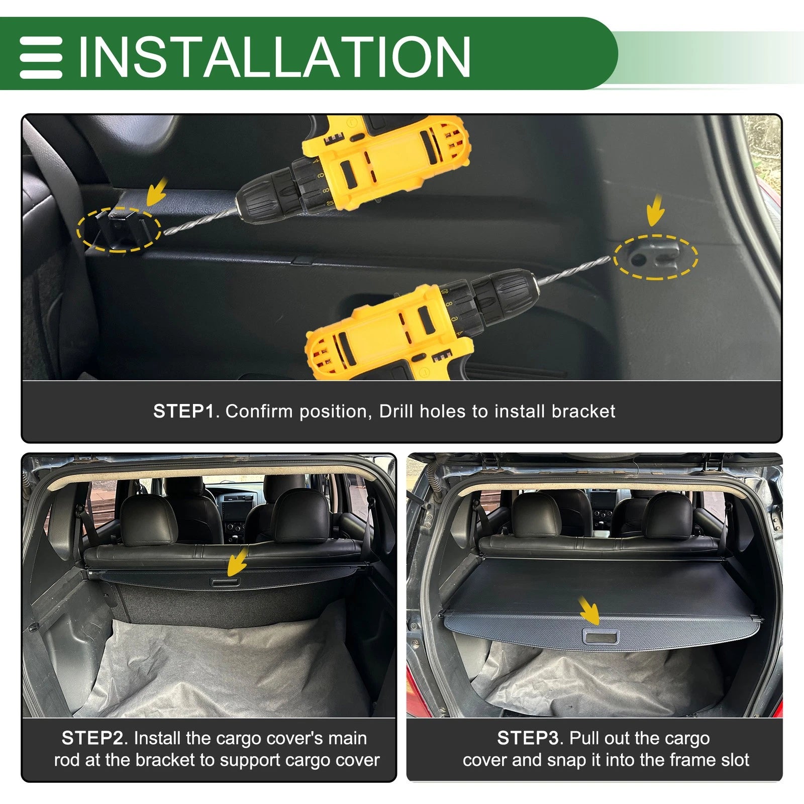 Retractable Cargo Cover for Ford Edge (2010–2014)