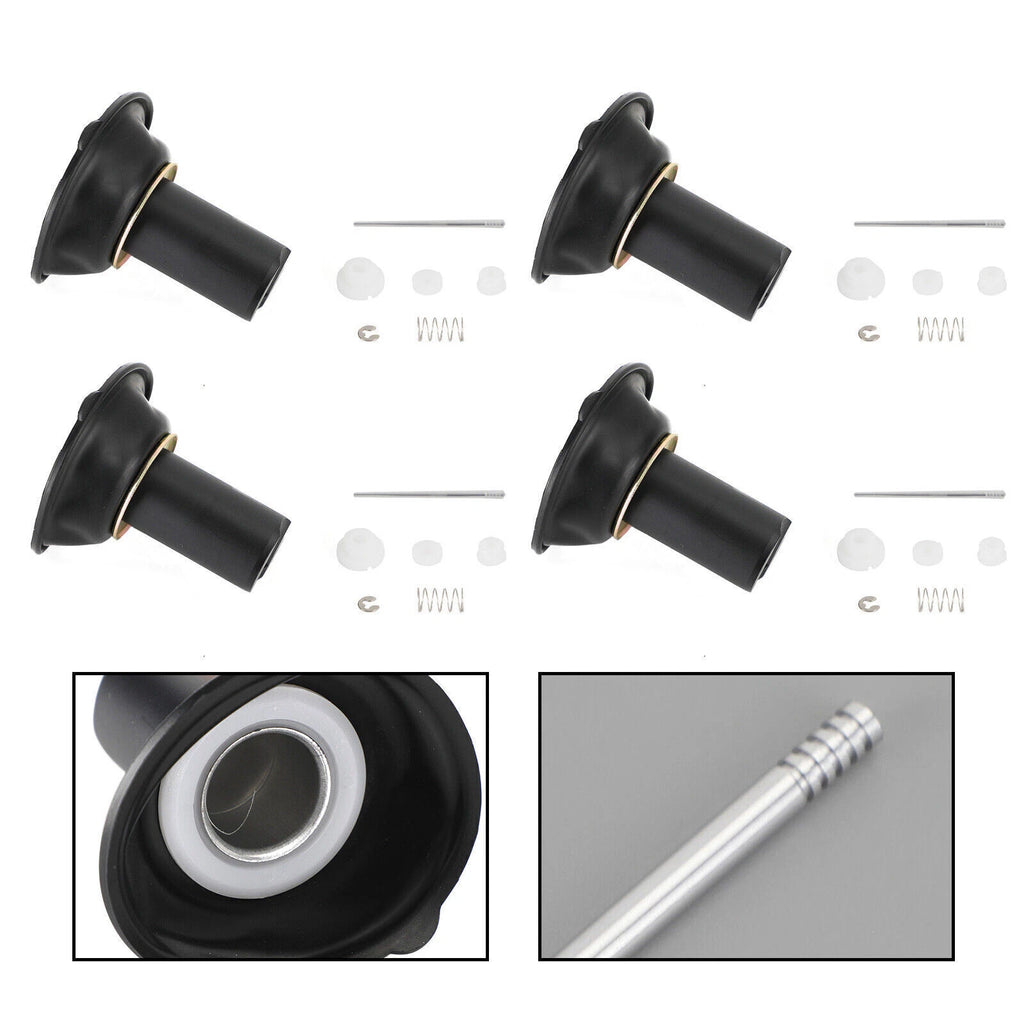 4X Carburetor Plunger Diaphragm Repair Kit for Yamaha XJR400 (1993–2000) T9