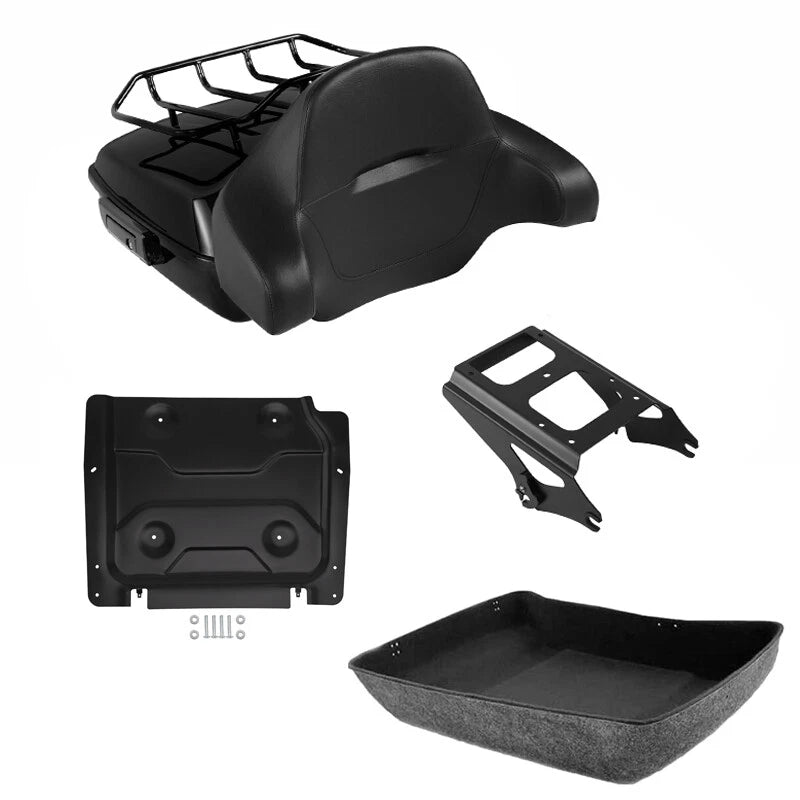 Trunk Backrest Rack Mount Plate for Harley Road Glide (2009–2013)