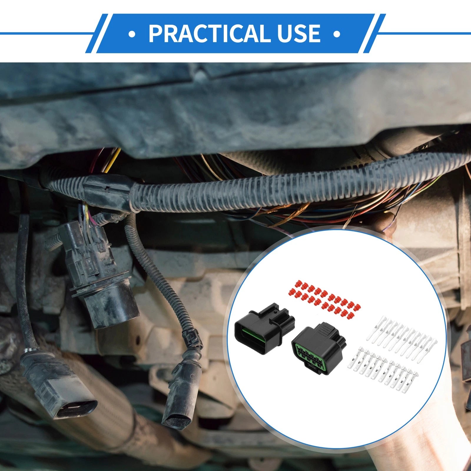 10 Pin Wiring Harness Connector Plug for Hyundai Kia (Set) (2008–2015)