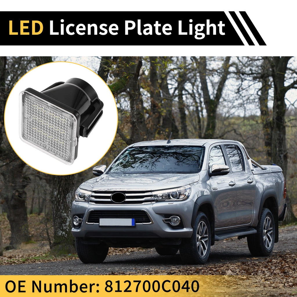 2pc License Plate Light Assembly Replacement for Toyota Tundra (2014–2019)
