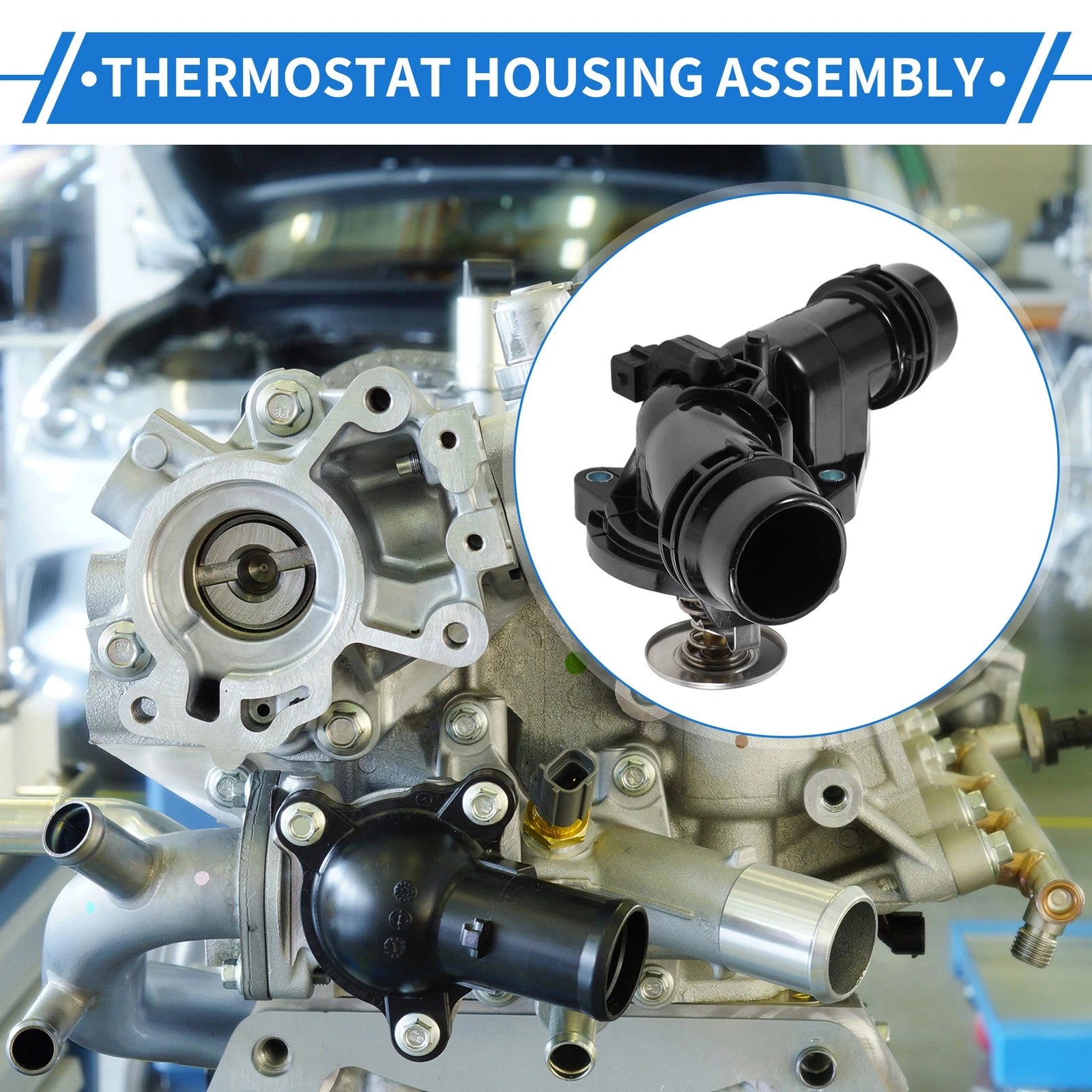 Thermostat Housing Assembly OEM Replacement for BMW 3 Series E46 (1999–2006)