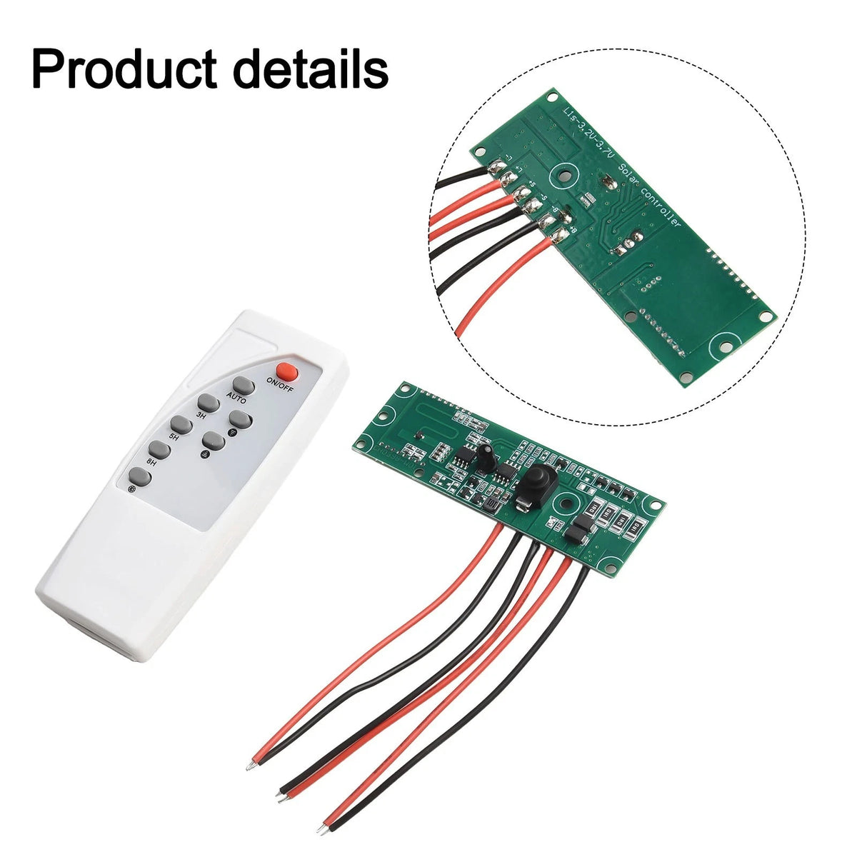 Remote Controlled Solar Light Circuit Board with Motion Sensor Technology