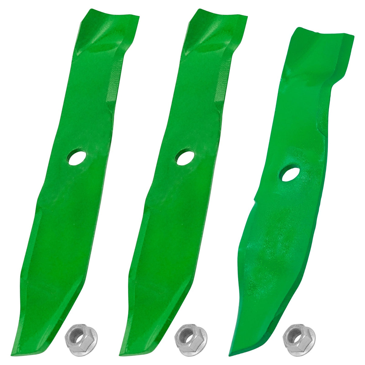 Deck Blades with Nuts Replacement for Cub Cadet 46 Inch (2009–2017)