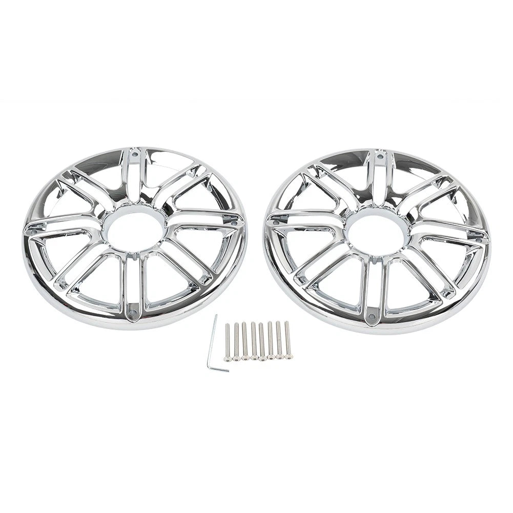 Chrome Rear Speaker Trim Grill Cover for Harley Electra Tri Glide (2014–2023)