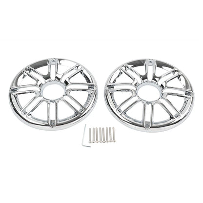 Chrome Rear Speaker Trim Grill Cover for Harley Electra Tri Glide (2014–2023)