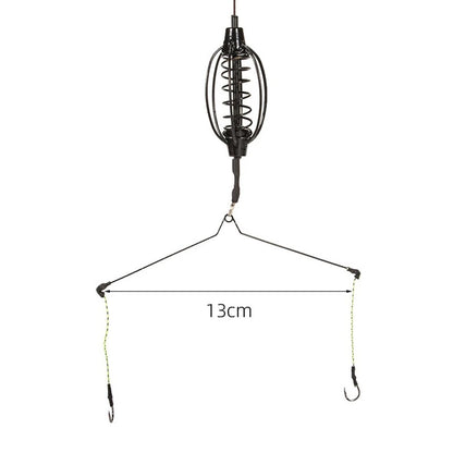 Fishing Feeder Rig Set for Carp Fishing (Cages, Hooks, Tackle Tool)