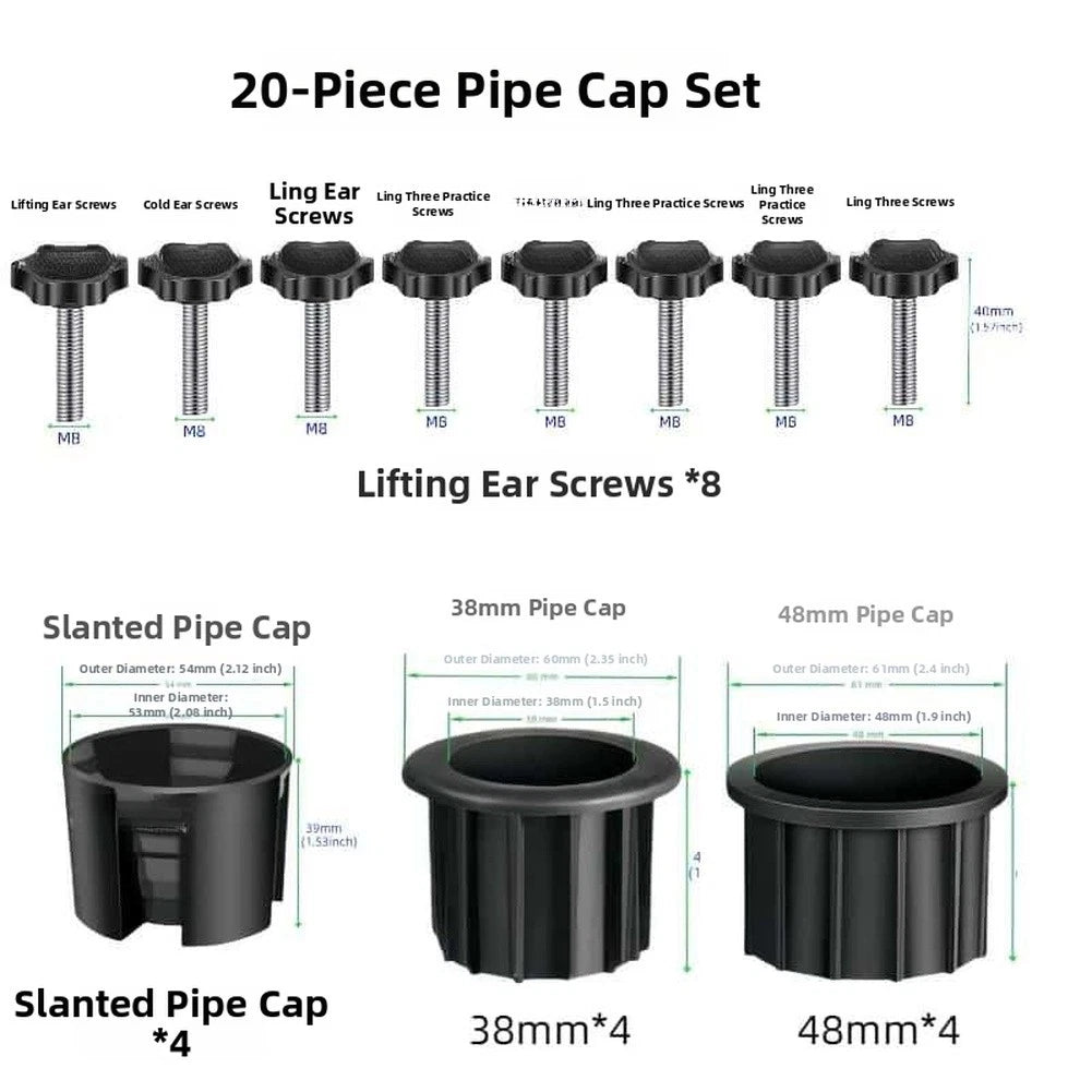 Umbrella Stand Sleeve Adapter with Reducer Rings for Outdoor Use