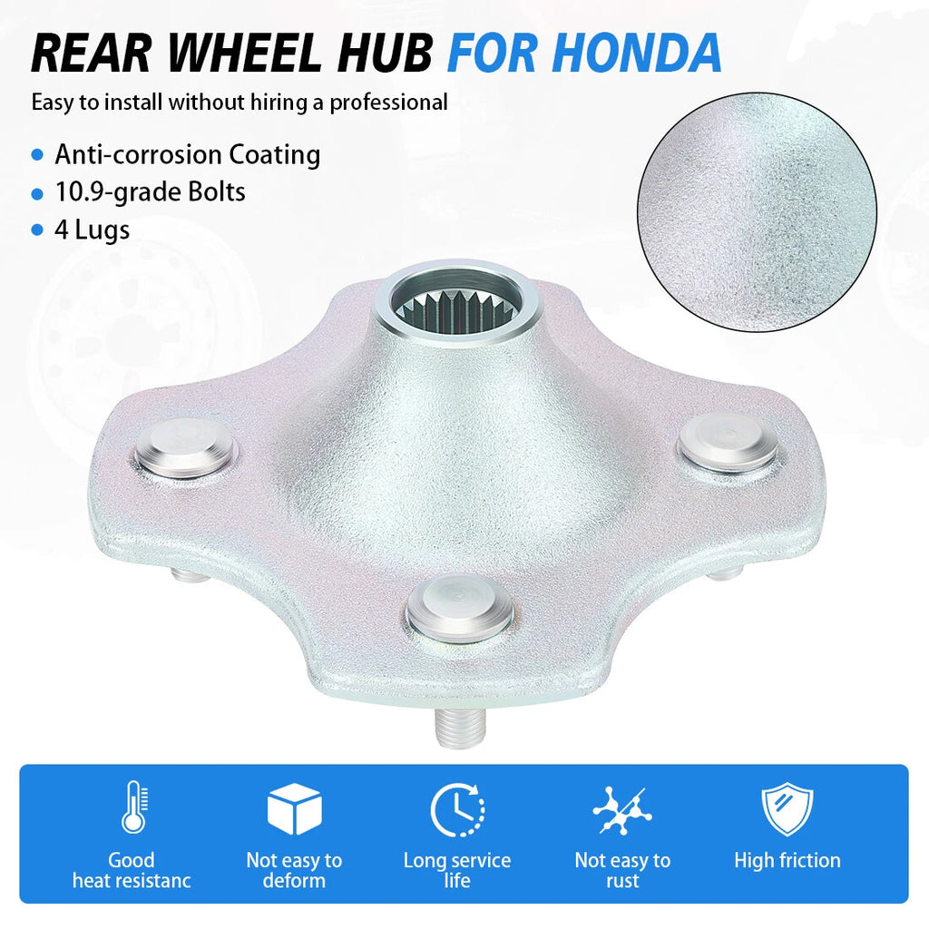 Rear Wheel Hub for Honda FourTrax 300 TRX300 TRX300FW (1988–1992)