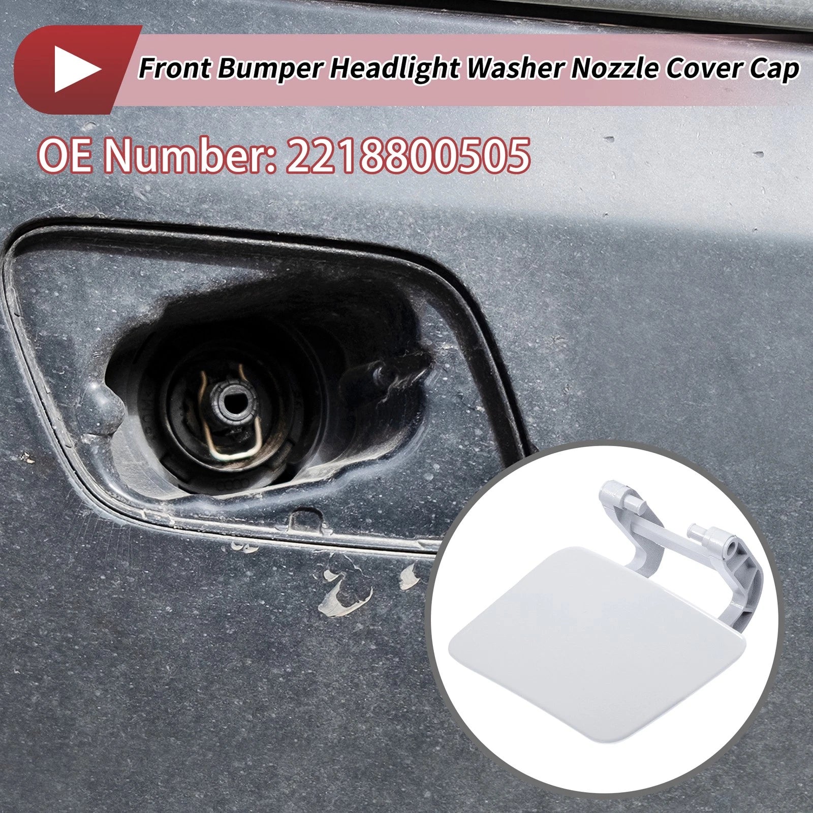Front Left Headlight Washer Nozzle Cover Cap for Mercedes-Benz S63 AMG (2014–2017)