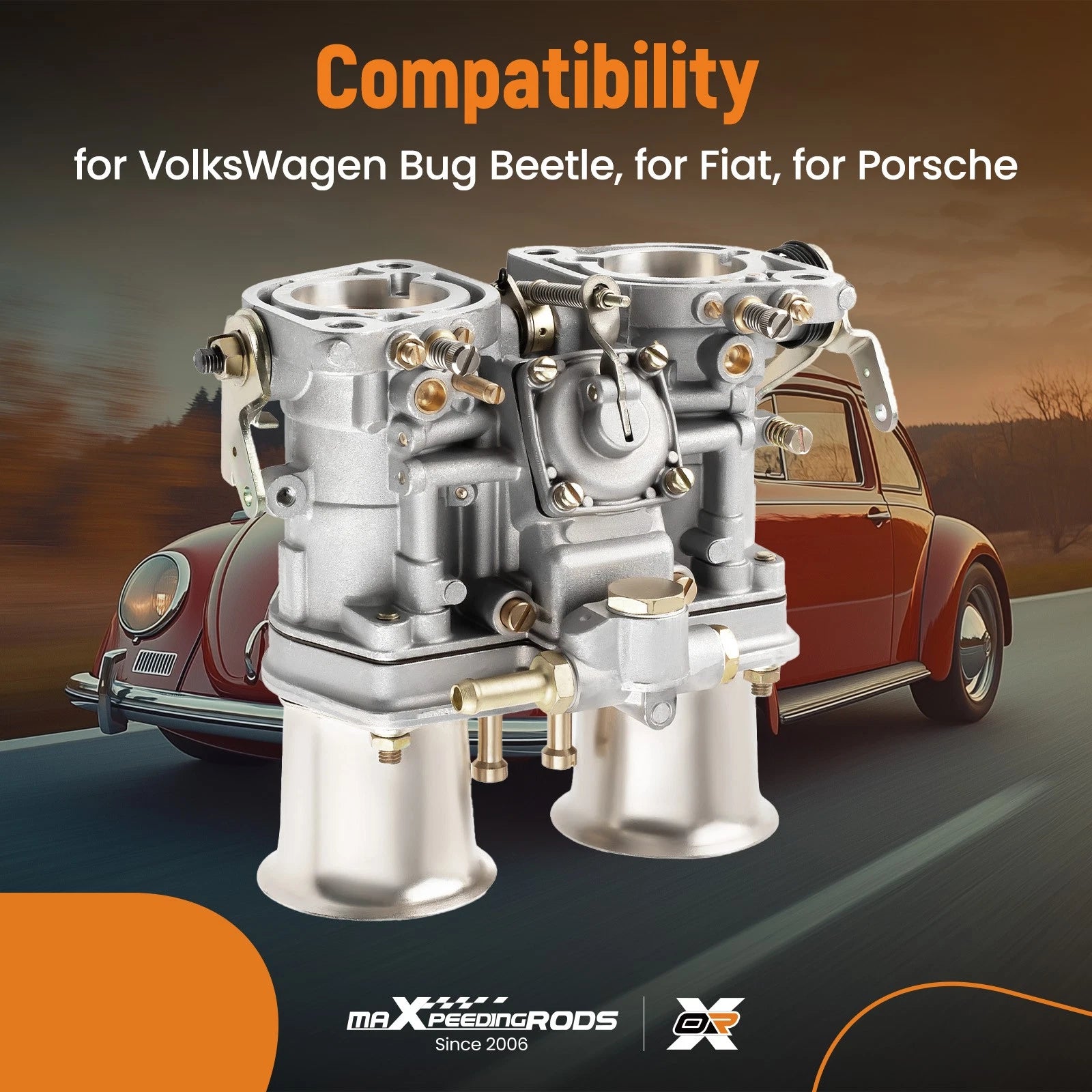 40IDF 2 Barrel Carburetor for Volkswagen VW Bug (1968–1979)