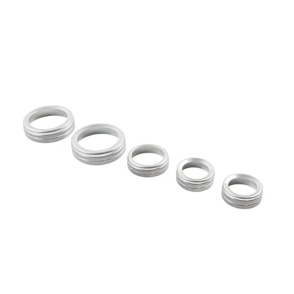 5pcs AC Headlight Radio Switch Knob Ring for Ford Maverick (2022–2023)