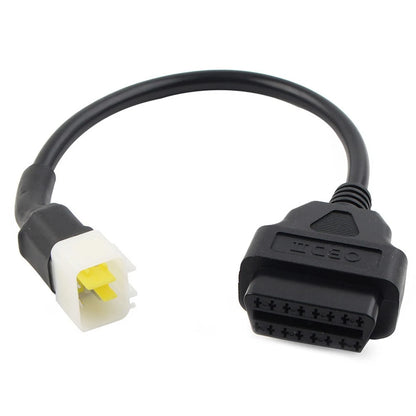 For BENELLI Motorcycle OBD2 Diagnostic Cable Adapter 6 to 16 pin For Delphi