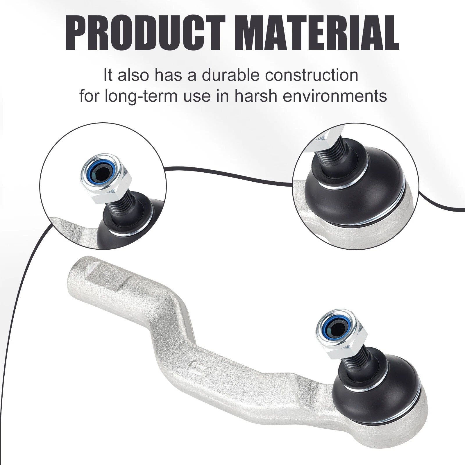 Heavy Duty Tie Rod End Kit for Polaris RZR XP 1000 XP 4 1000 (2014–2023) 7061228 7061229