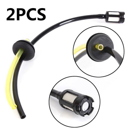 2X Replacement Fuel Pipe with Filter for Most Mowers
