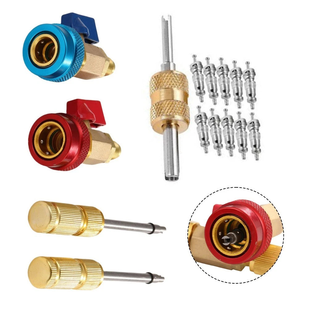 R134A Accessories with Built-in Ball Valve for Home Use