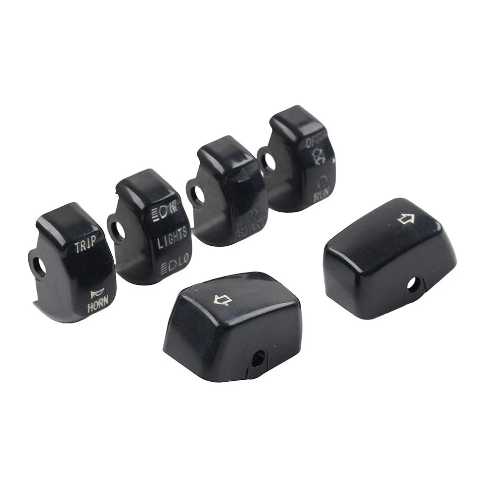 6x Hand Control Switch Housing Button Caps for Harley Sportster XL XR (1996–2013)