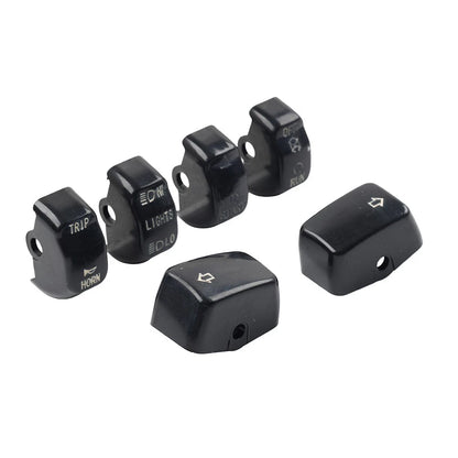 6x Hand Control Switch Housing Button Caps for Harley Sportster XL XR (1996–2013)