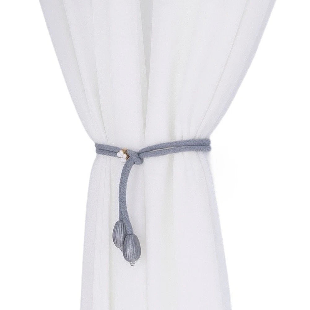 Cotton Blend Adjustable Curtain Holders 48cm for Home Decor