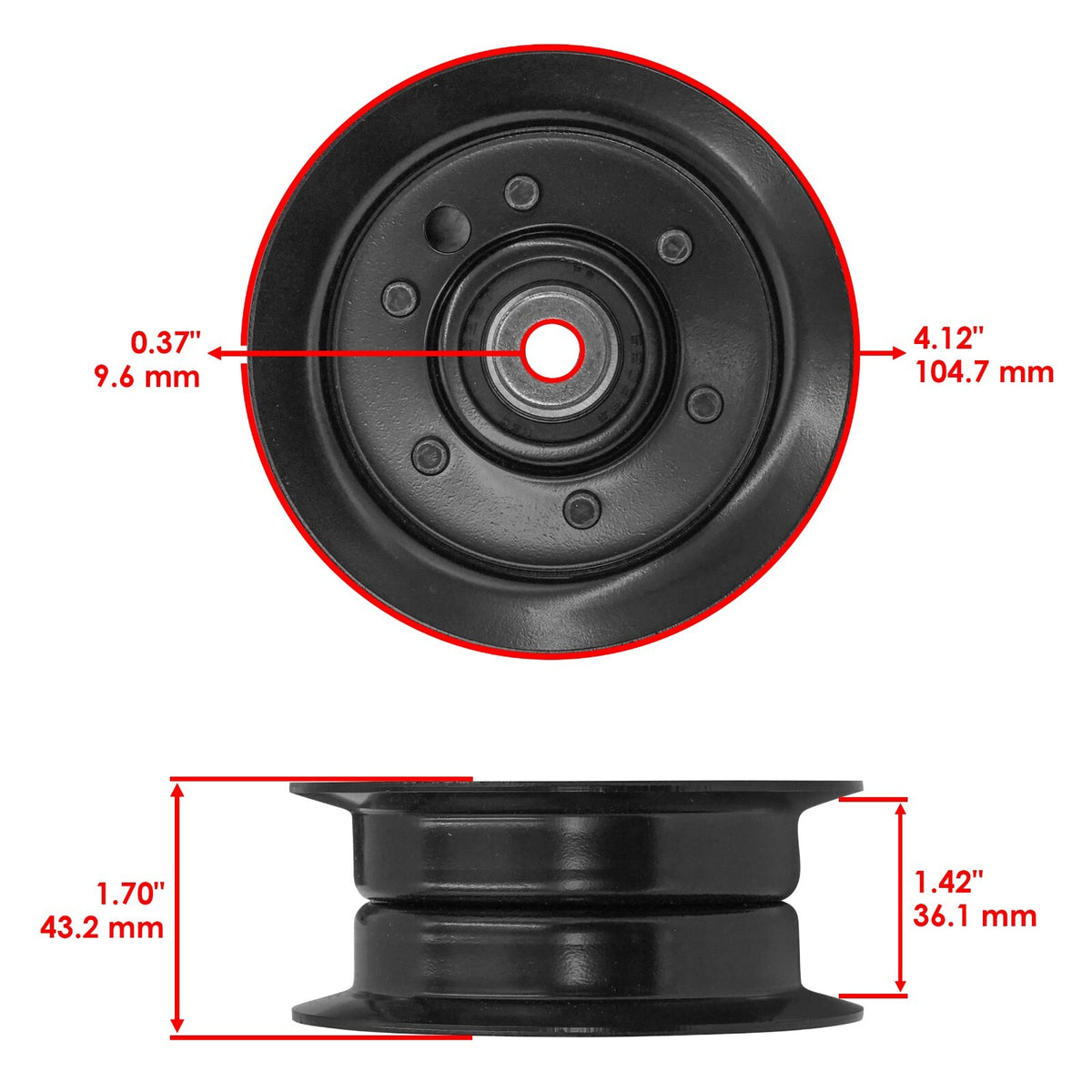 Deck Pulley Replacement for Toro 38in TimeCutter (2013–2018)
