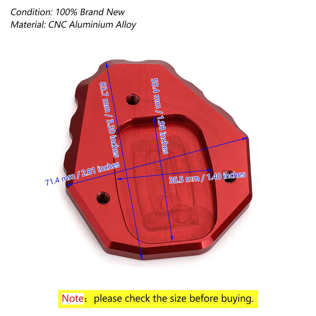 Side Stand Extension for Honda CB500X (2019) Red T9