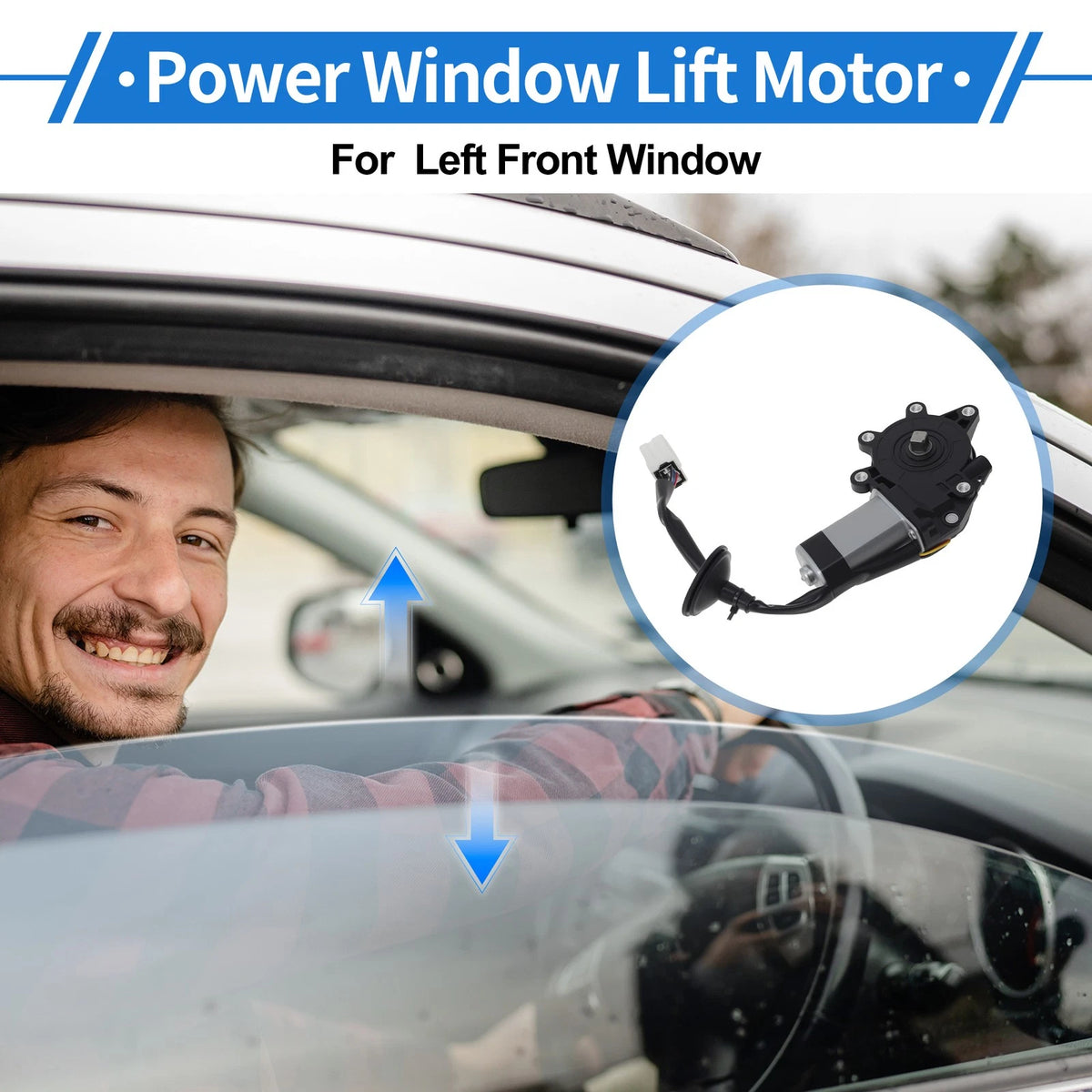Left Front Power Window Regulator Lift Motor for Infiniti FX35 (2003–2008) 80731AR001
