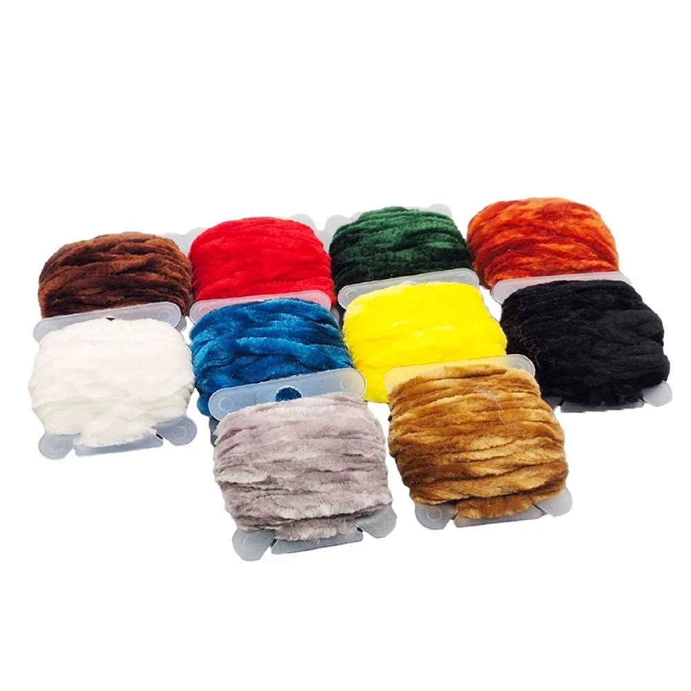 Rayon Chenille Fly Tying Material 3mm Width - Vibrant Colors