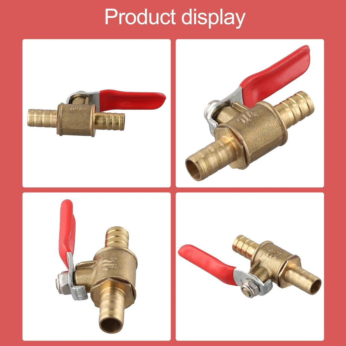 Brass Ball Valve Shutoff with Hose Barb for Various Applications