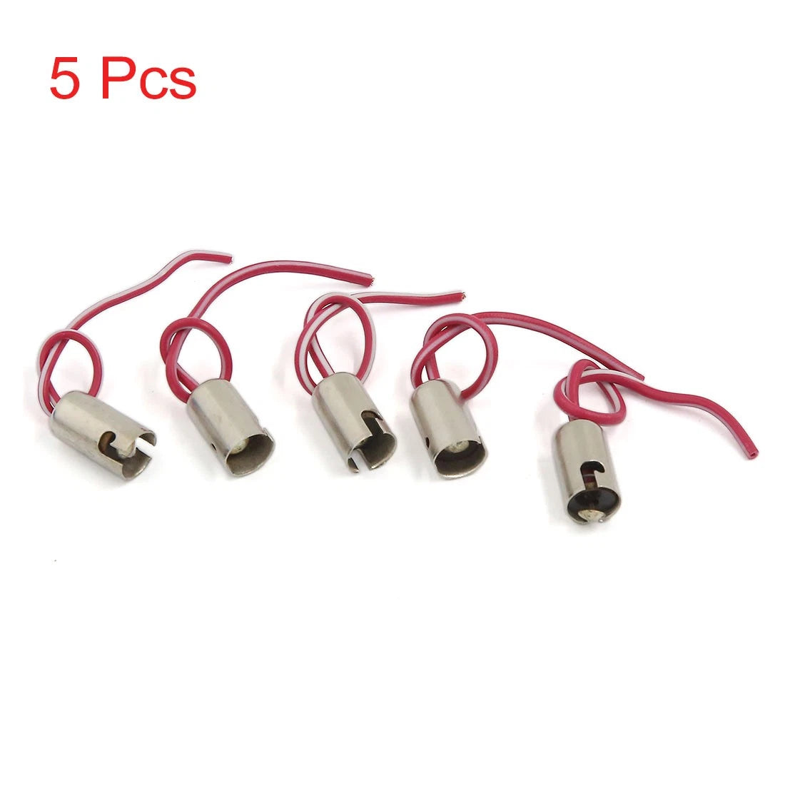5X BA9S LED Bulb Socket Extension Wire Harness for Car